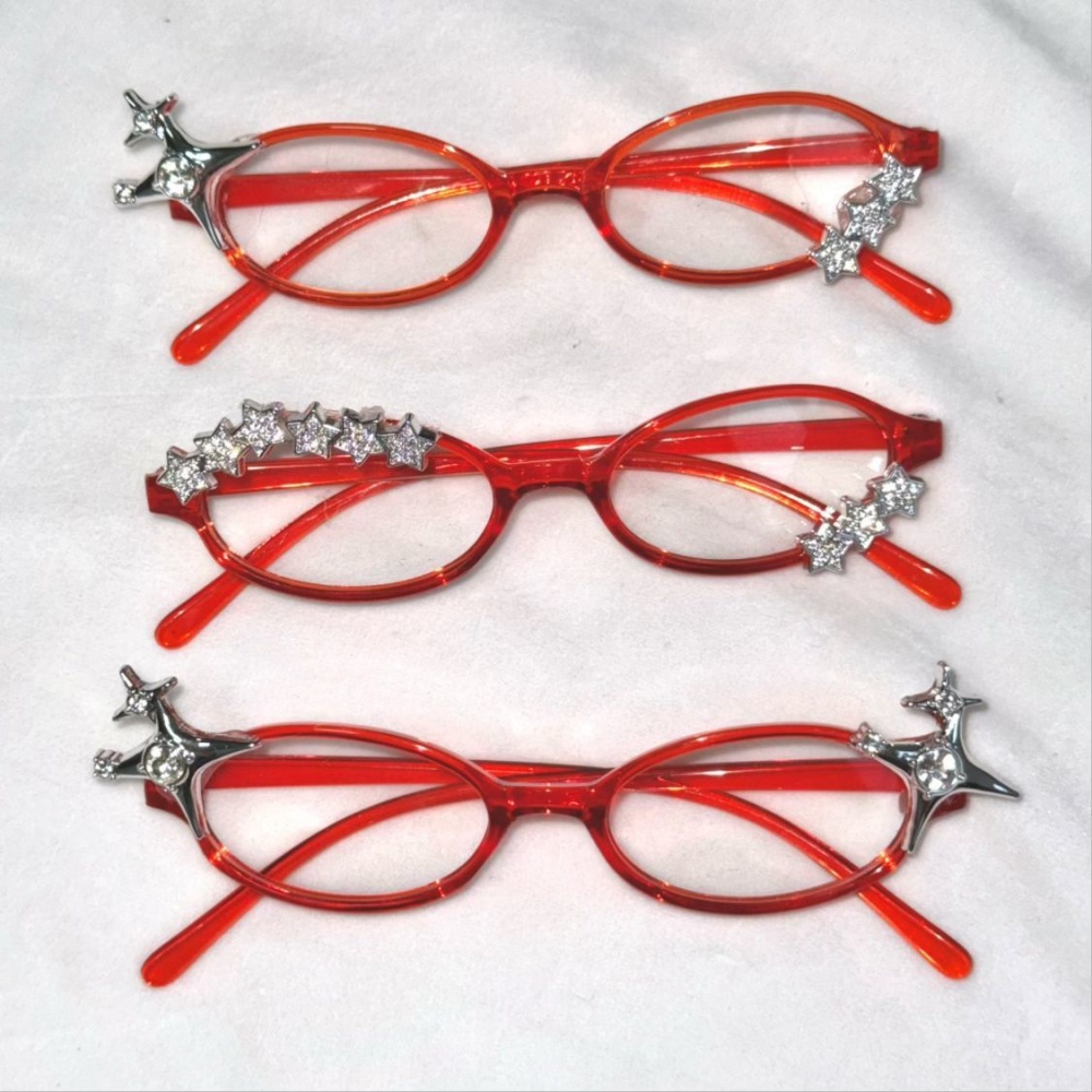 Sunglasses Cat Eye - Y2Kスターラインストーンキャットアイ装飾メガネ ゴシック スウィート コスプレ パーティー ファッション