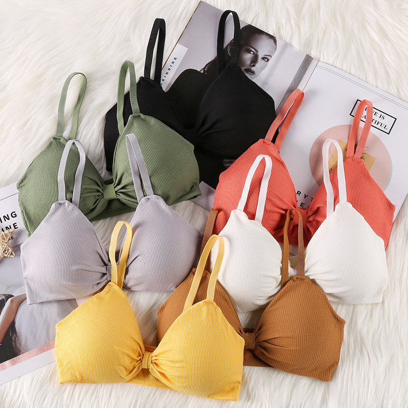 Bralette Triangle Set - セクシーなアクティブブラ、女性用シームレスブラレット、フィットネススポーツ用耐衝撃タンクトップ、無線ブラ下着