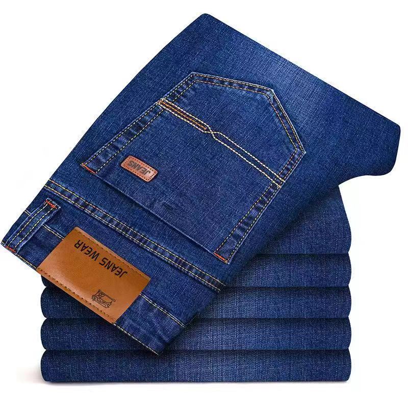 Levis Jeans 501 - メンズソフトストレートデニムパンツ 2024 秋クラシックビジネスブラックバイカージーンズオーバーオール Masculino Pantalone Hombre