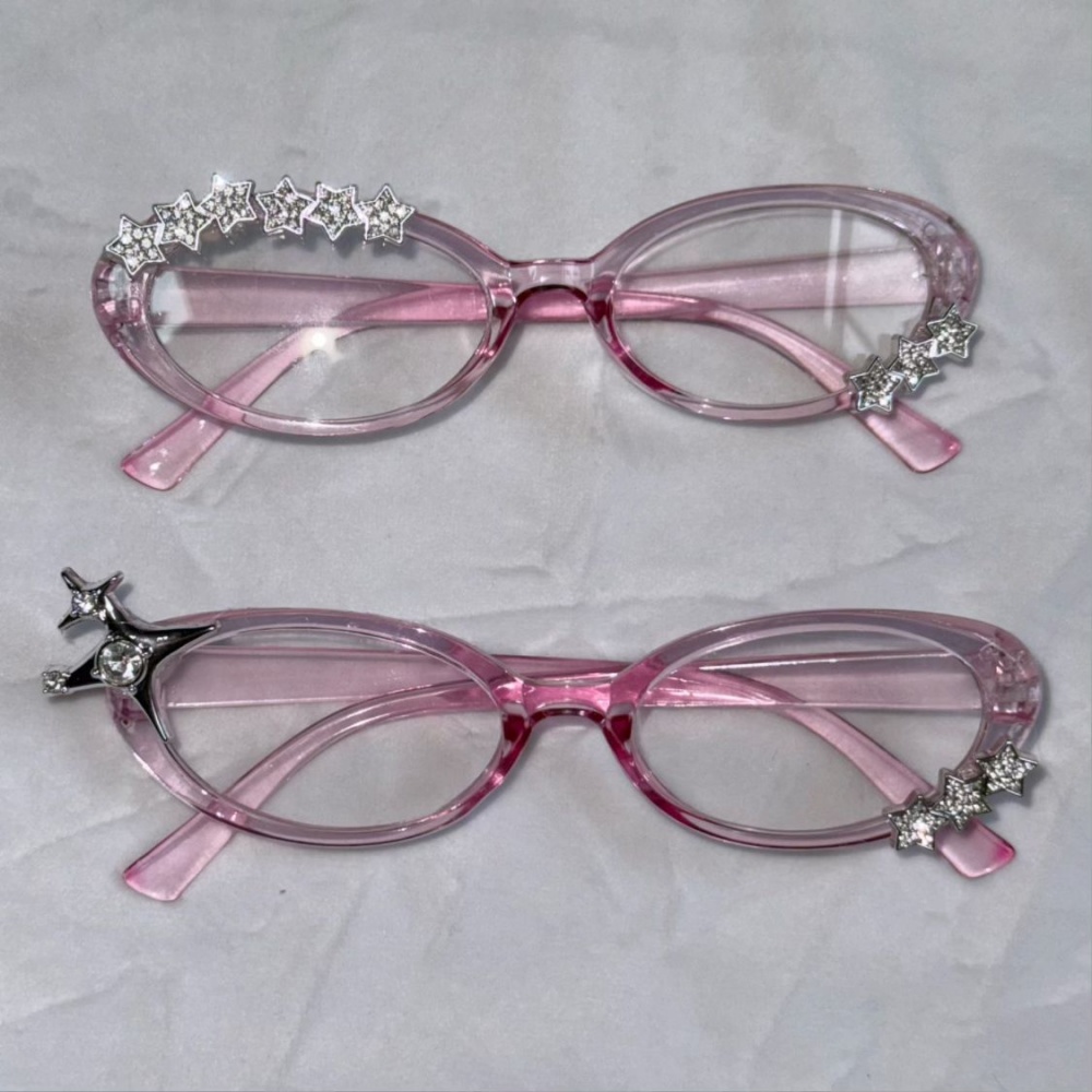 Y2Kスターラインストーンキャットアイ装飾メガネ ゴシック  - Sunglasses Cat Eye のレビューと価格