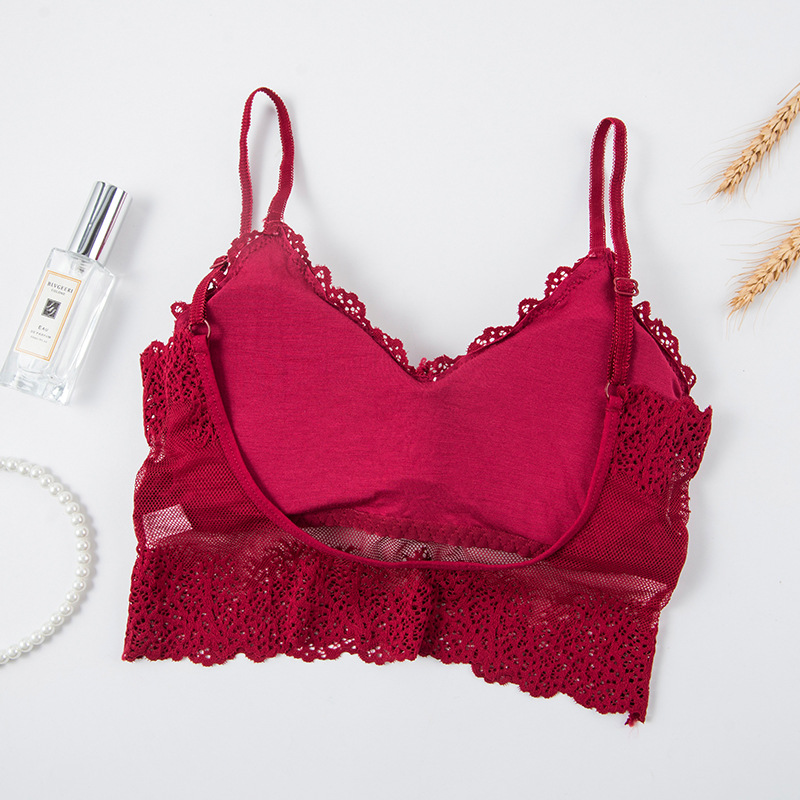 シームレススポーツブラ,下着,レースバック - Bralette Triangle Set のレビューと価格