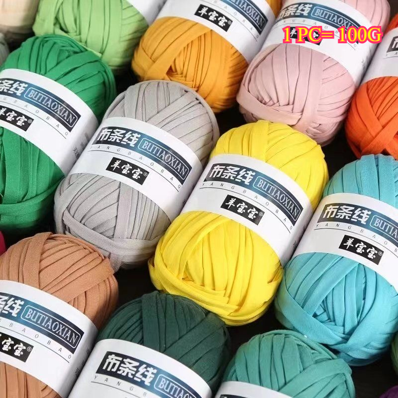 100 グラム T シャツニット糸かぎ針編みバッグ帽子スリッ - Crochet Bag Raffia のレビューと価格